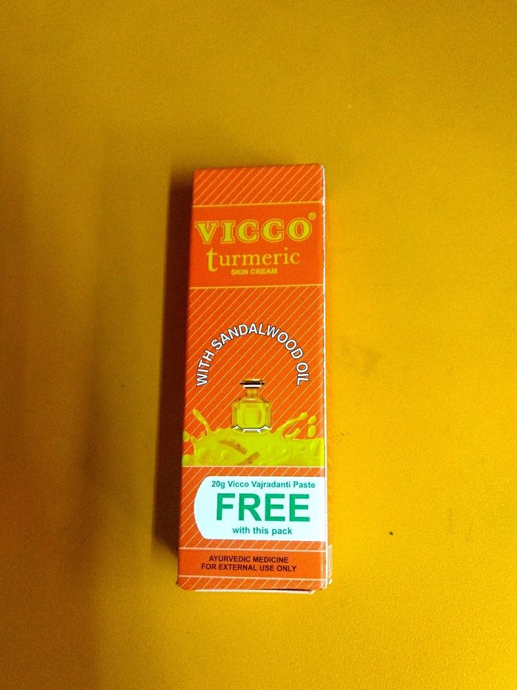 Vicco Turmeric Skin Cream With Free Vicco Paste 🤯