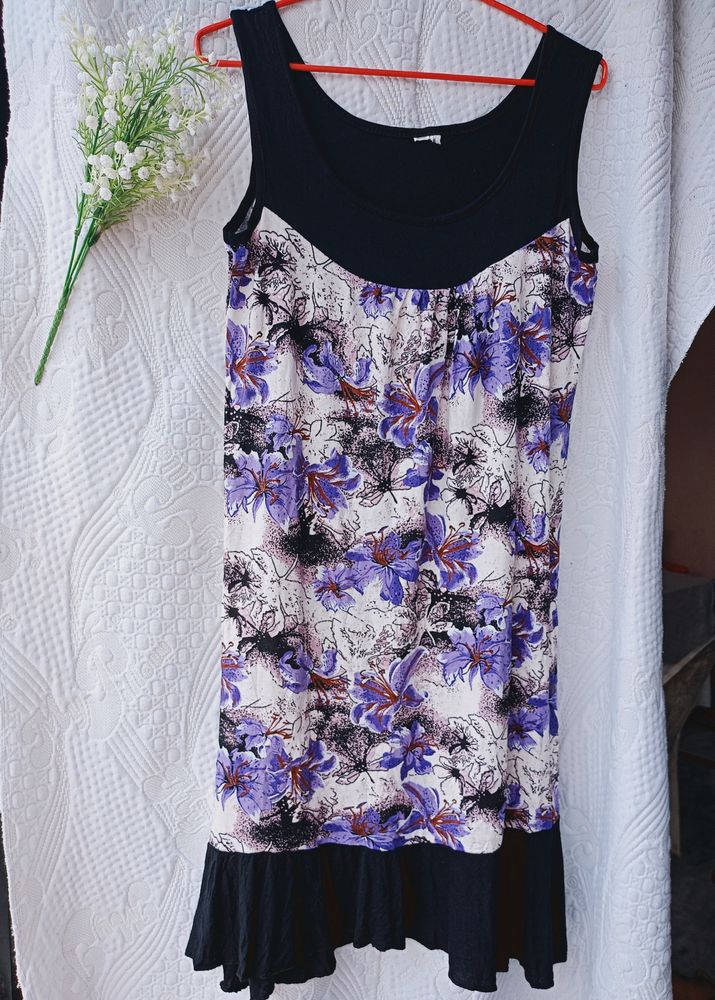 Beutiful Flowers Print Dress