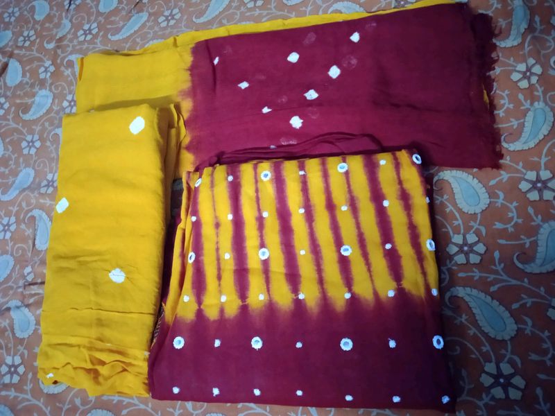 Malmal Cotton Jaipuri  Suit Material