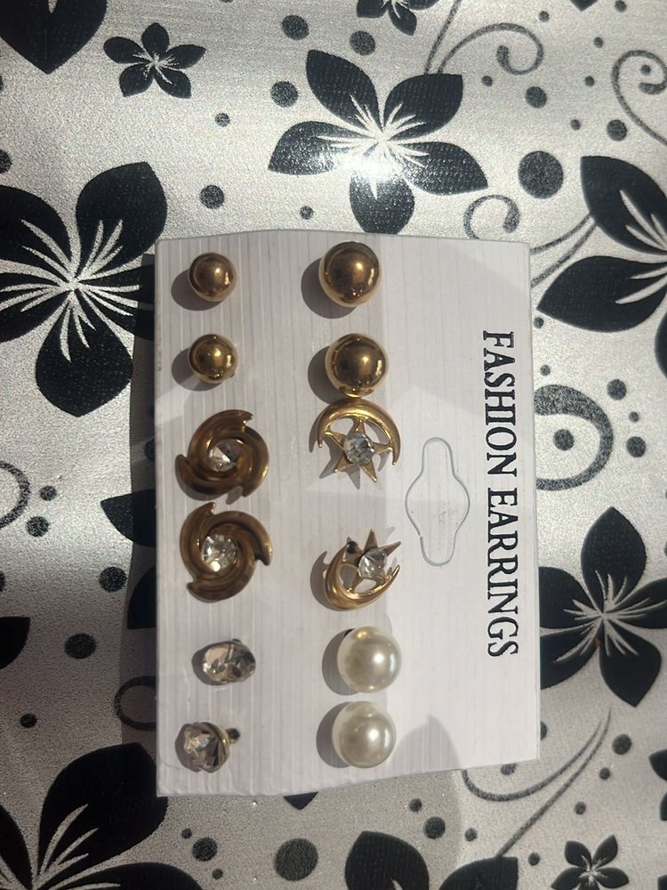 Fashion Earrings Pack Of 6