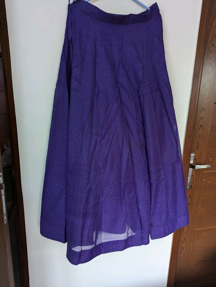 Purple Ethnic Skirt