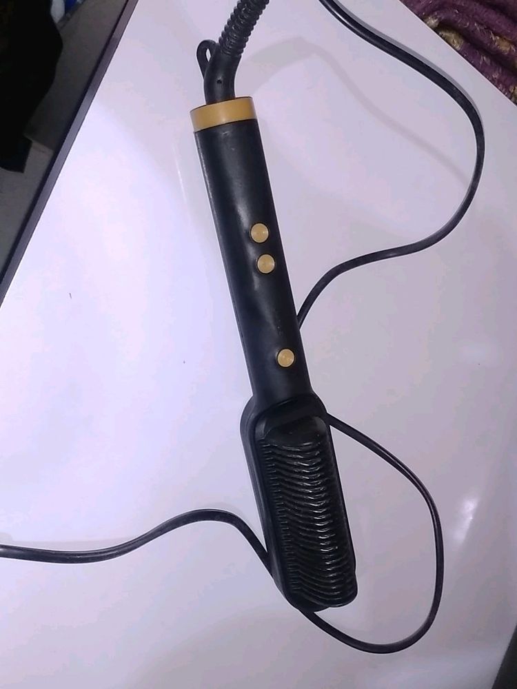 Electric Brush Hair Straightener