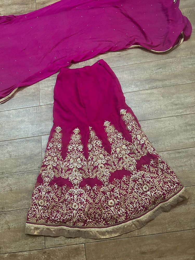 Royal Pink Mermaid  Lehenga