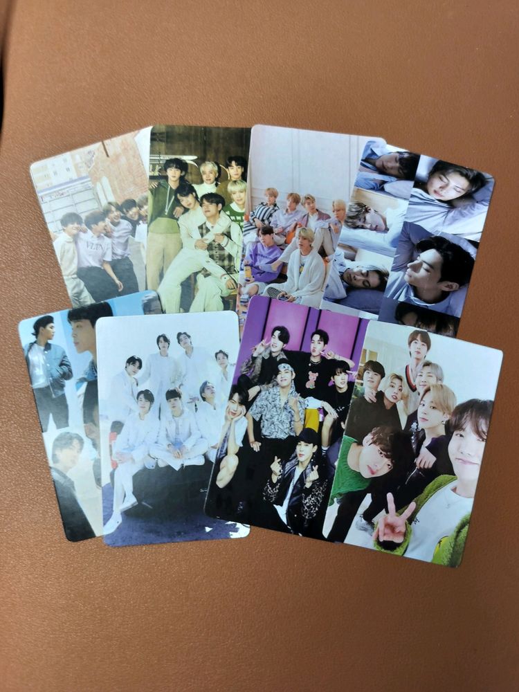 BTS Group Photo Cards 💜 (Combo Of 8)