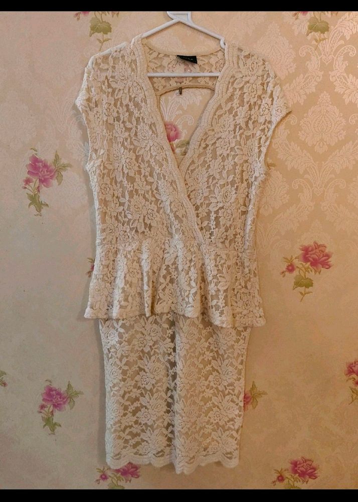 SOLD Lace Net Dress