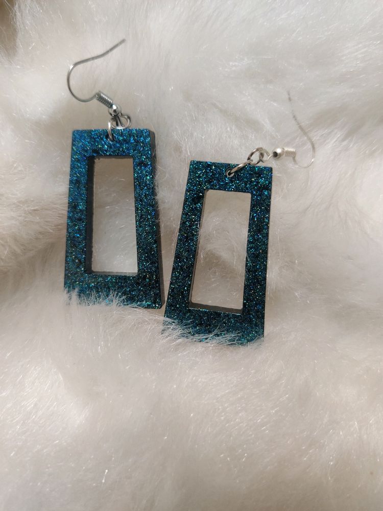 Blue Glitter Earrings✌🏻