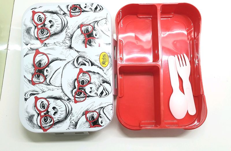 Red And Grey Lunch Box