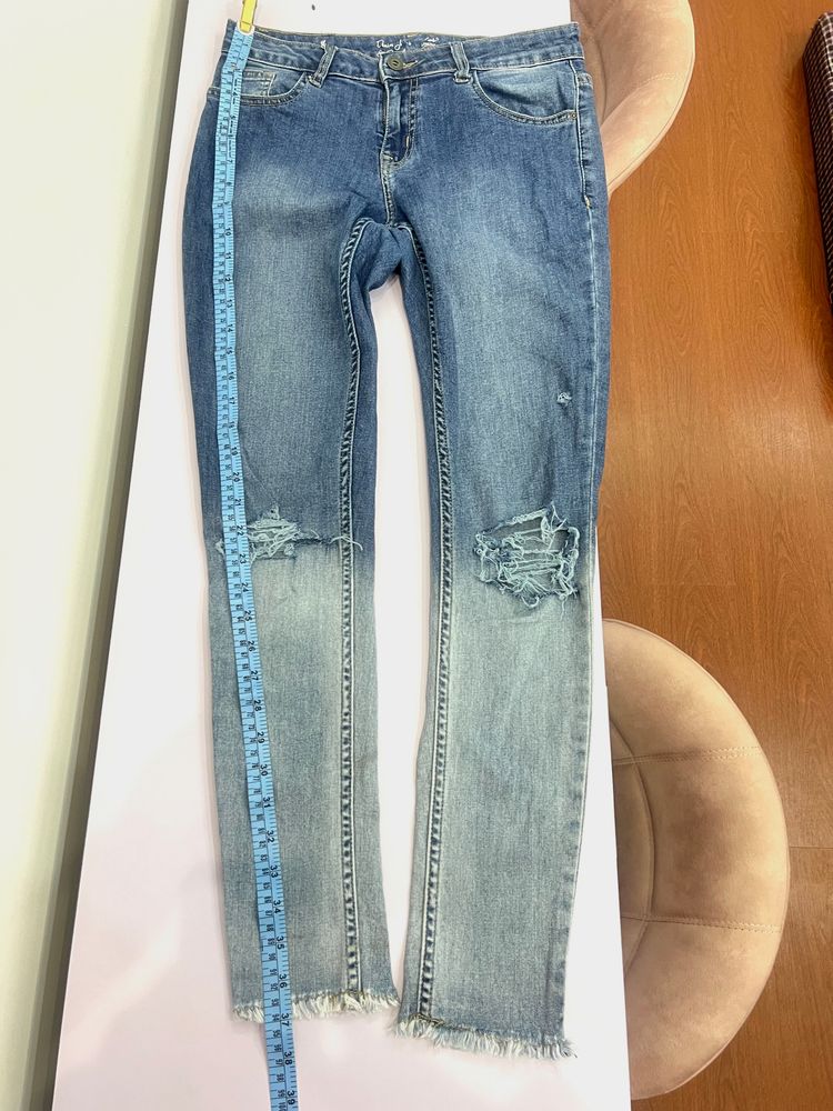 Straight Fit Mildly Distressed Jeans