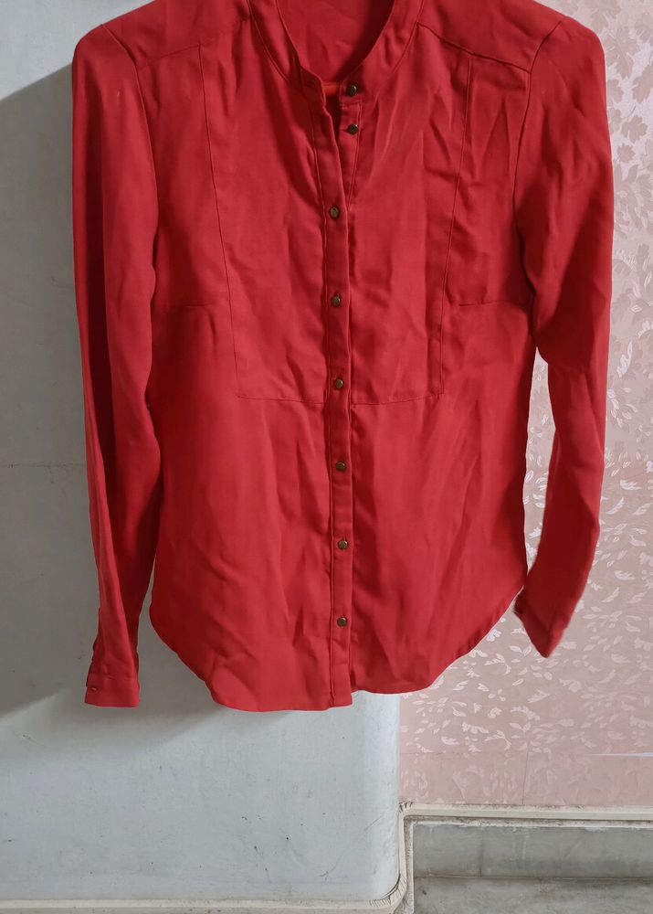 Cherry Tomato Red Formal Top