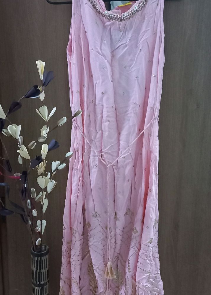 😍  NEW PINK LONG Dress Without Sleeve 🌹