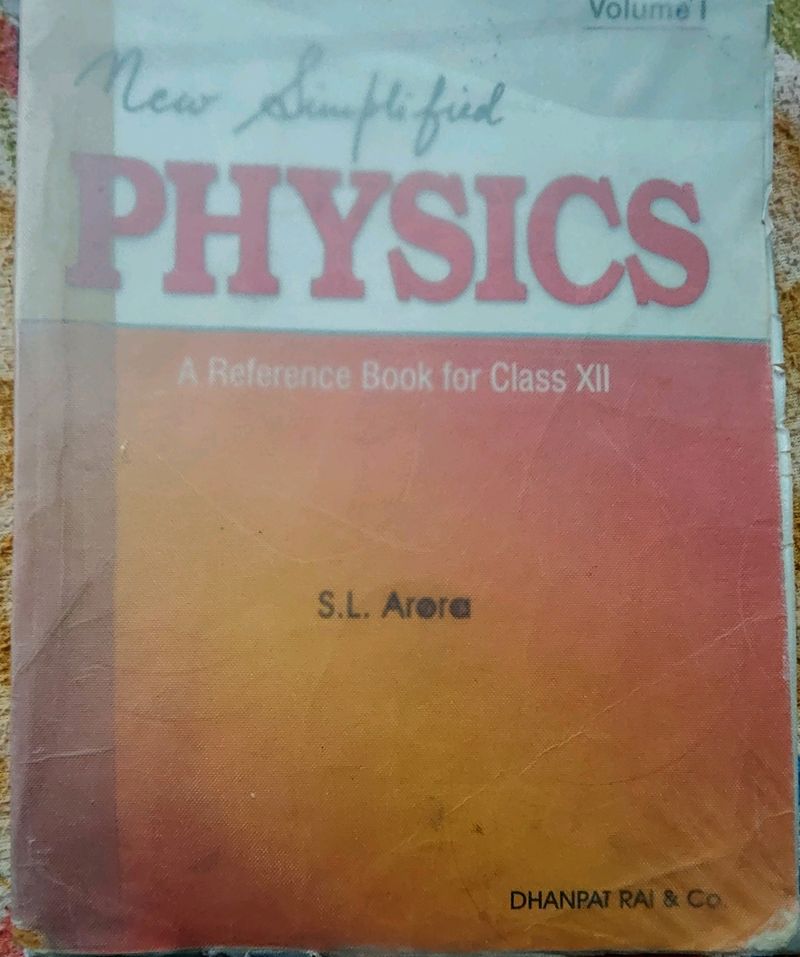 SL Arora Class 12 Physics Volume 1