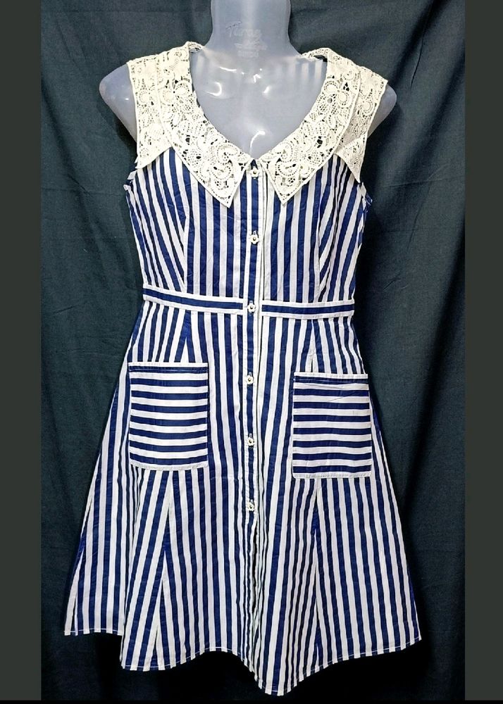 Blue & White Stripe Dress