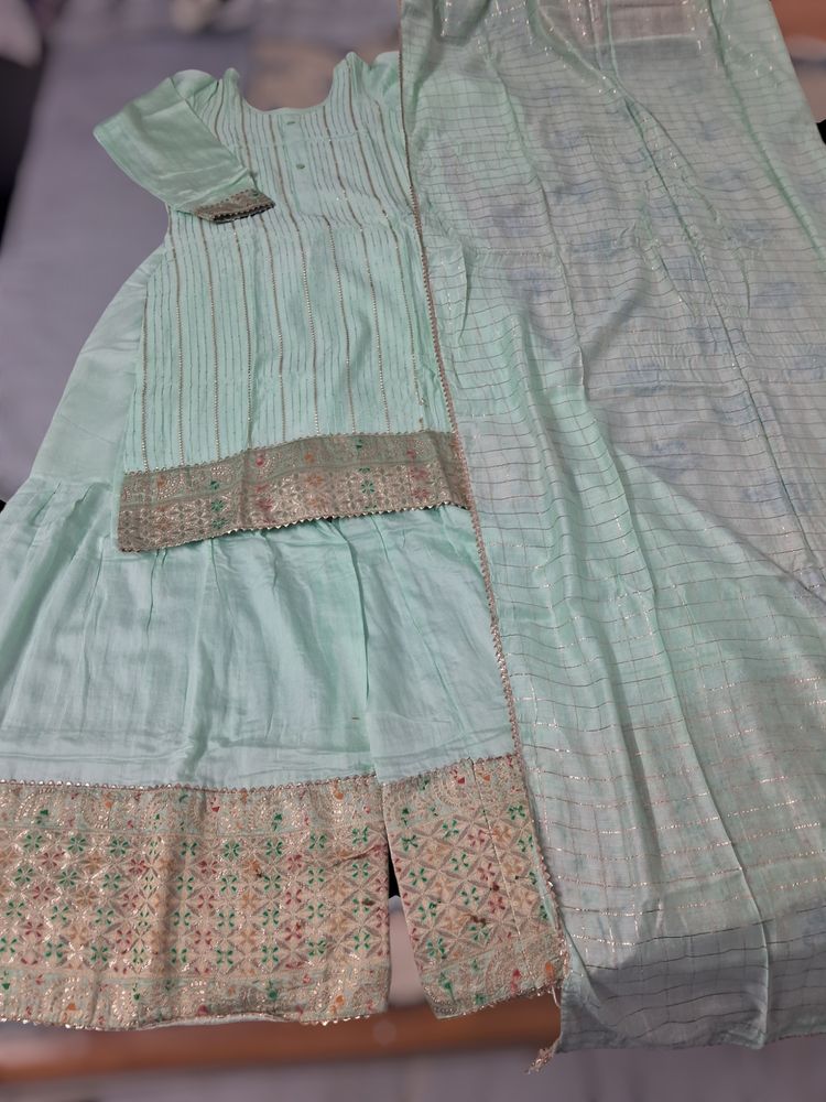 A Beautiful Sharara Kurta Set...