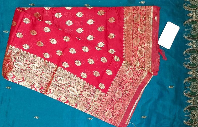 Art Silk Kanchipuram Saree With Blouse