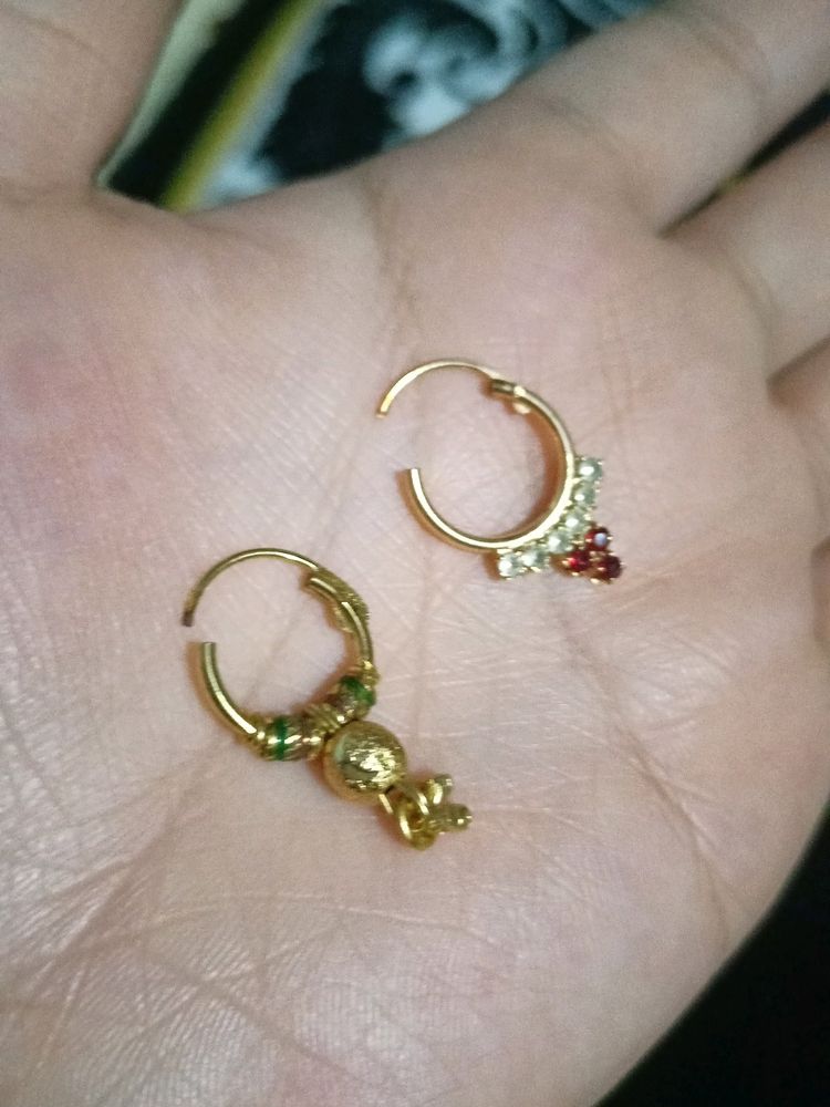 2 Different Types Nose Rings