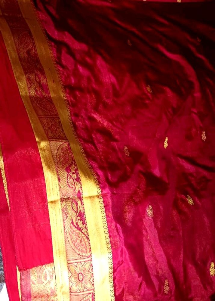 Silk Saree With blouse.