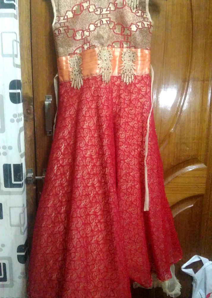 Red Frock Dress For Girls