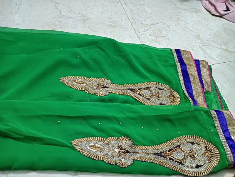 Beutiful Green Colour Saree