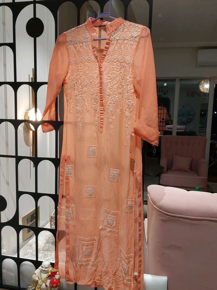 Handwork Chikankari Kurti (free Inner)