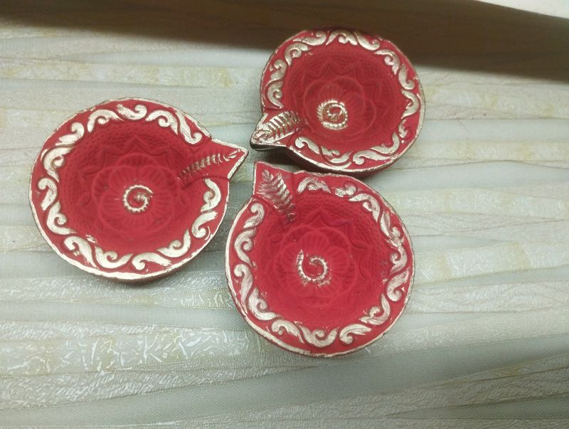 Diwali Decorated Diya Pack Of 6