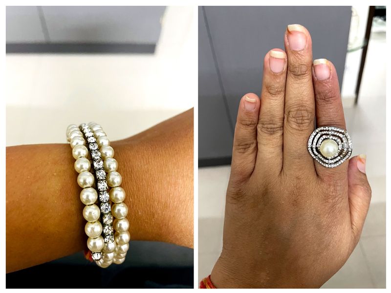 Pearl Bracelet & Ring Combo 💍