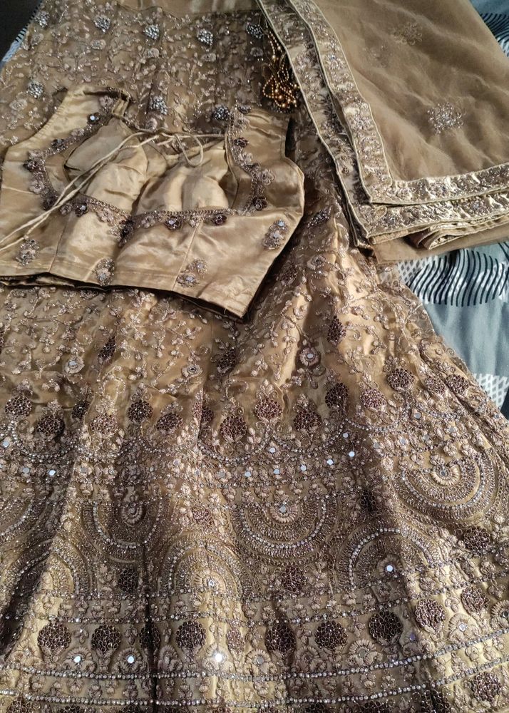 Golden Brown Lehenga