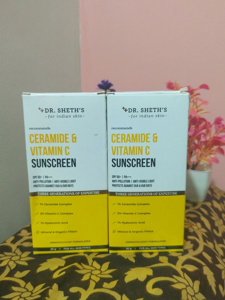 Dr Sheths Cetamide And Vitamin C Sunscreen