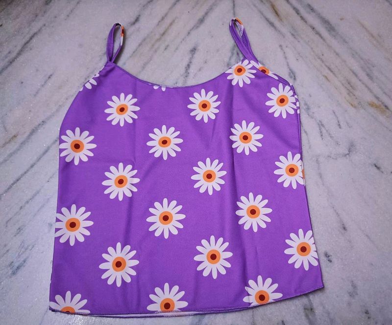 Purple Crop Top