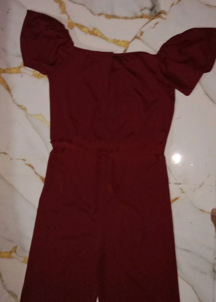 Maroon Jumpsuit For Women