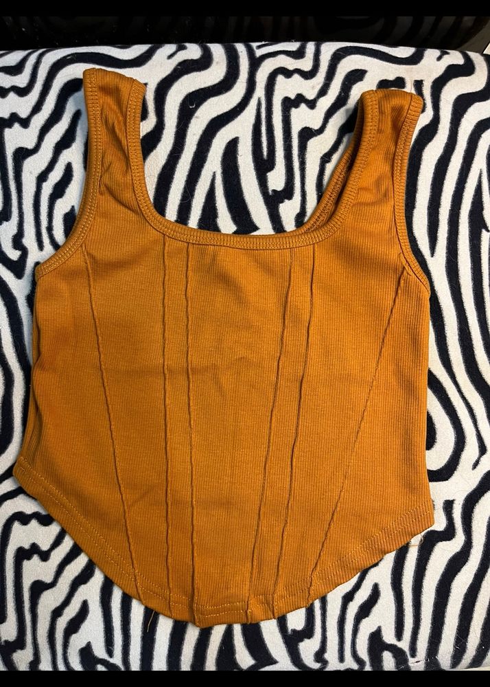 Mustard Tank Top Size S