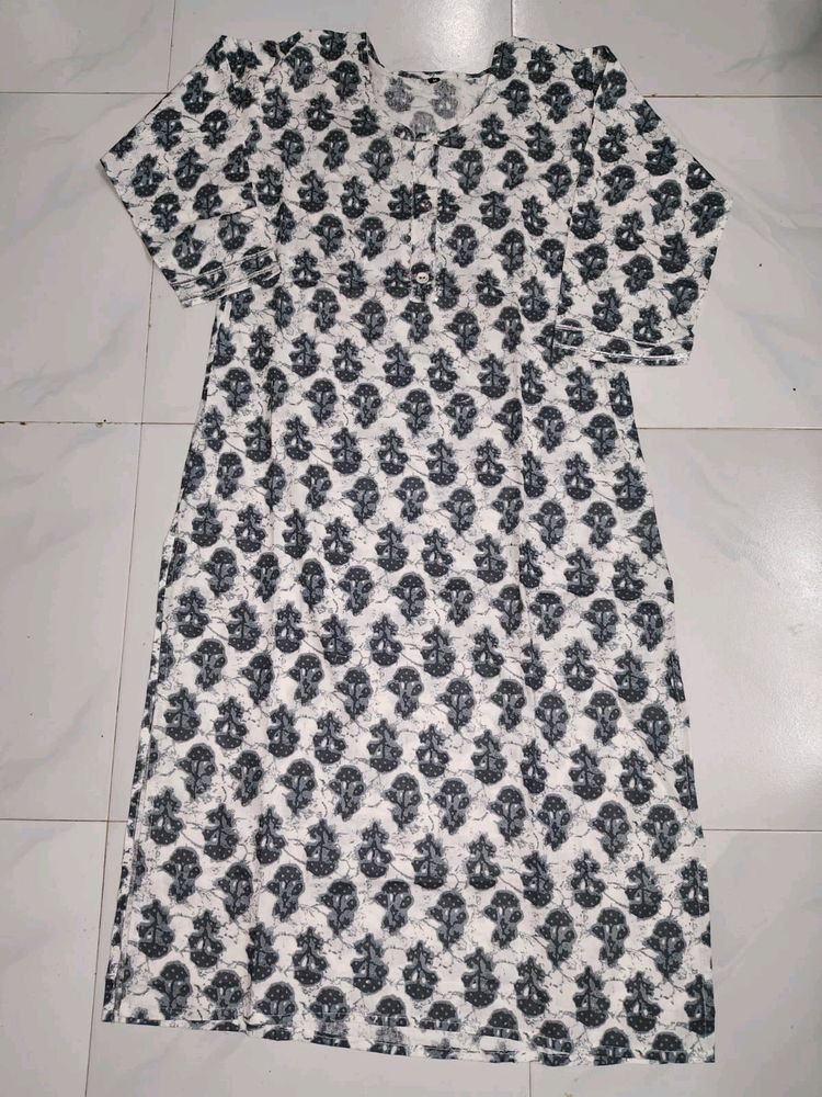 Grey Printed Kurti