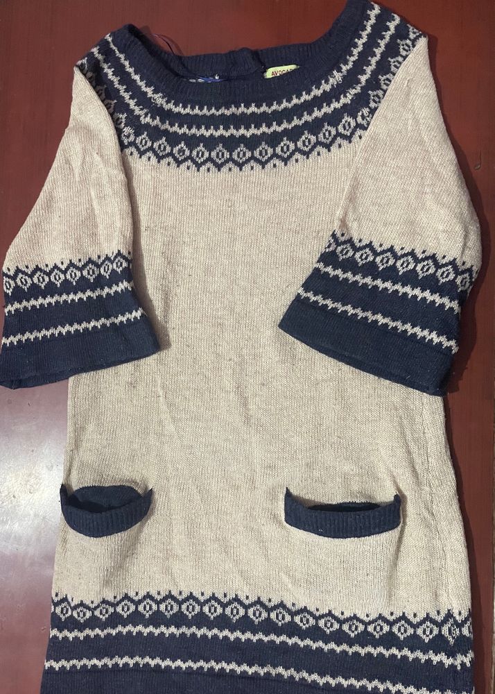 Decent Half Bell Sleeve Sweater