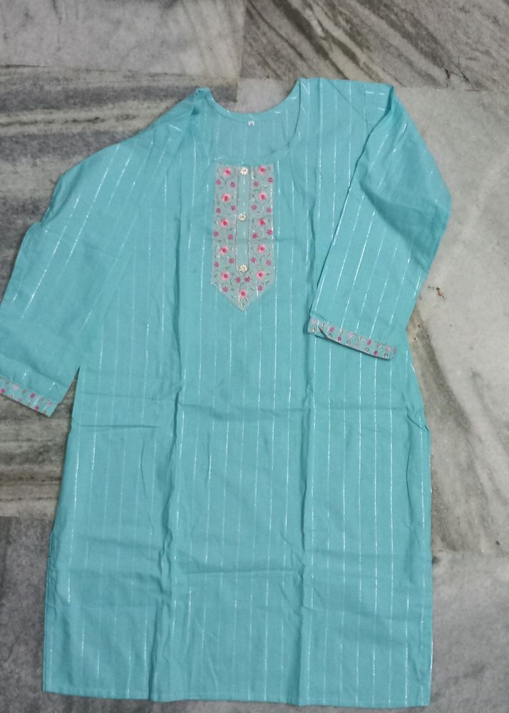 sky blue kurti