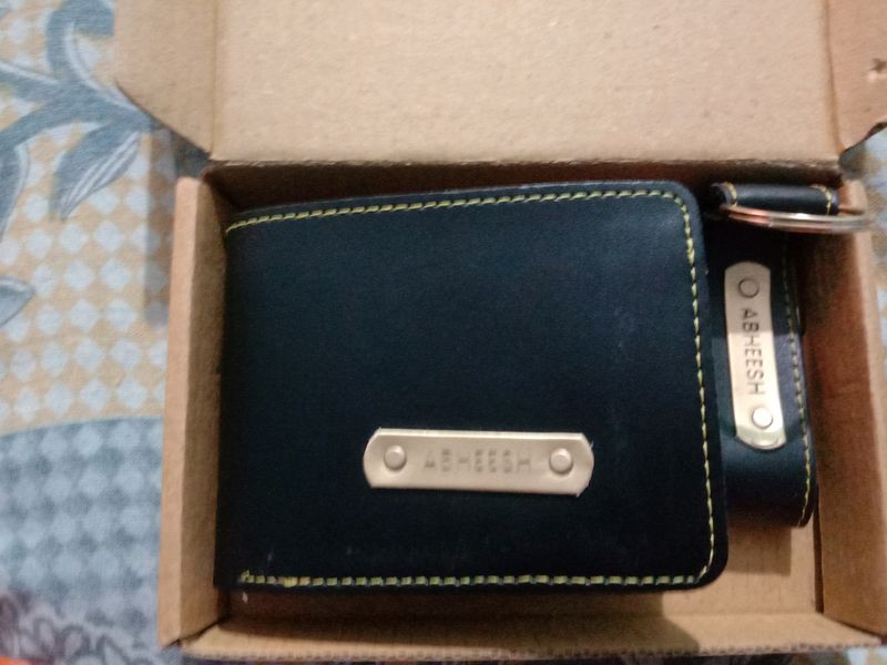 Men's Wallet With Keychain