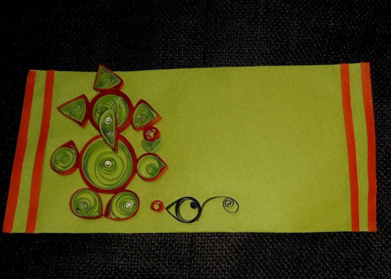 Quilling Ganesha Envelope