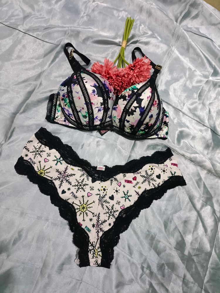 Imported Victoria Secret Paded Bra Penty Set