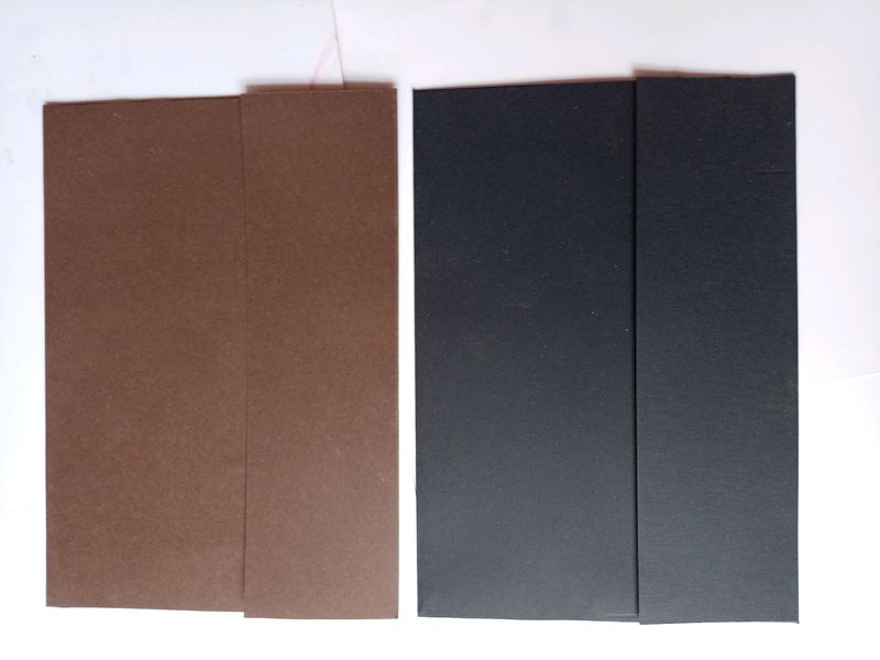 A5 Size Brown Black Envelopes Set