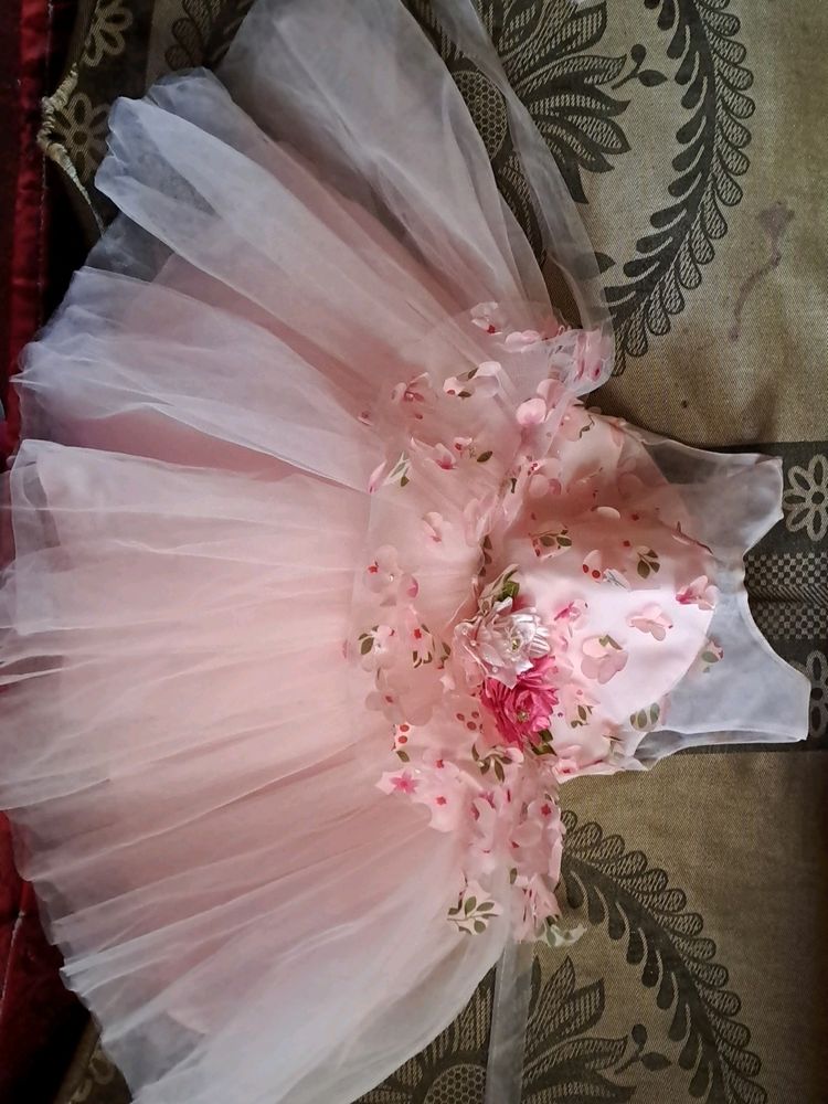 New Baby Frock Pink Color