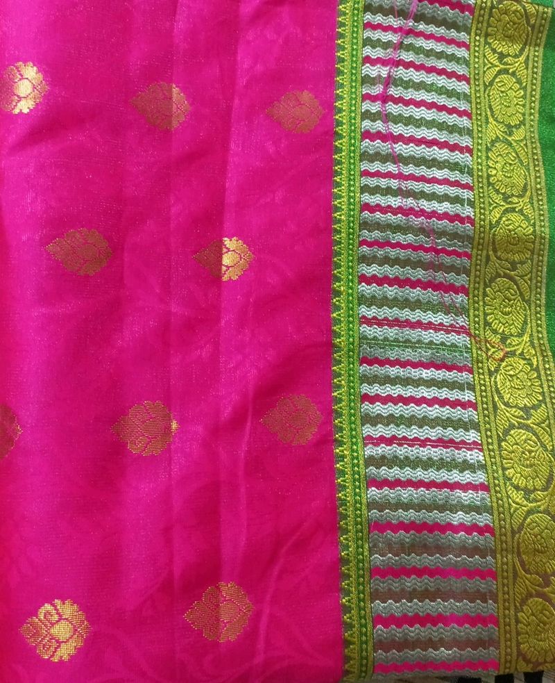 Magenta Green New Saree 💕