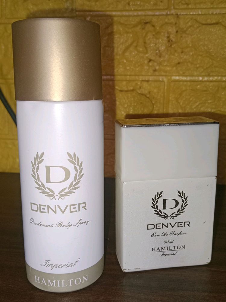 Denver Body Spray And Perfume Half Used