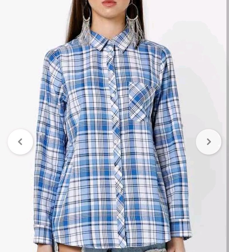 DNMX Checked Shirt With Patch Pocket