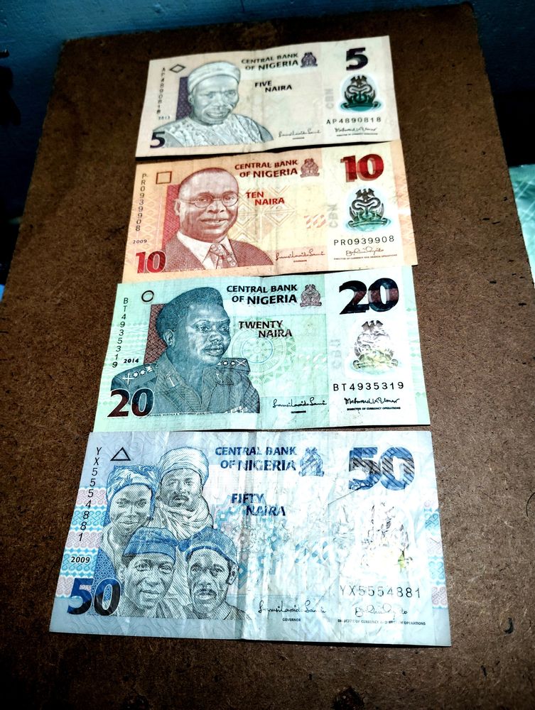 Nigerian Naira 4 Currency For Collection