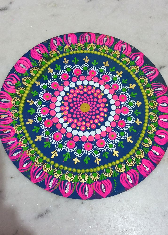 Pink Mandala Painting