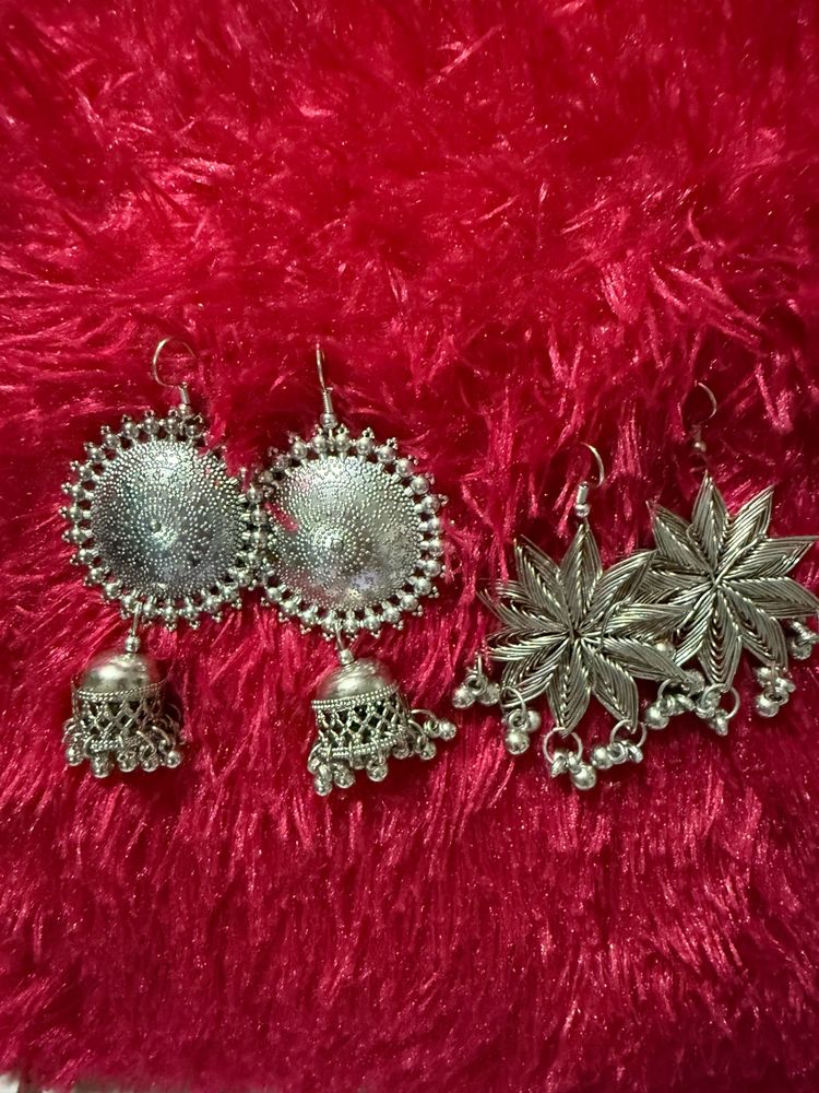 Oxidised Earrings Combo