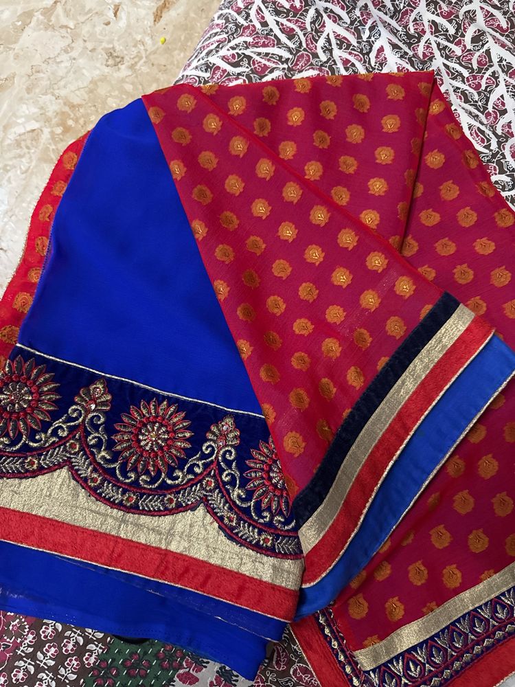 Aithentic Saree With Heavy Border