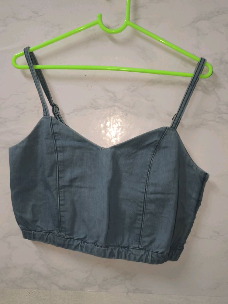 Denim Crop Top