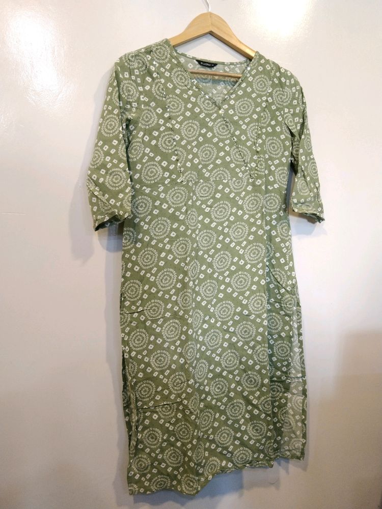 Zudio Green Kurta(Women)