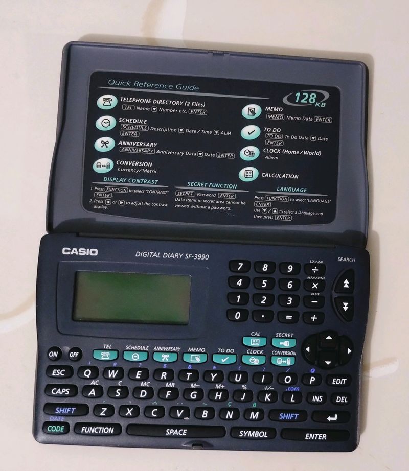 Vintage Casio Digital Diary SF - 3990