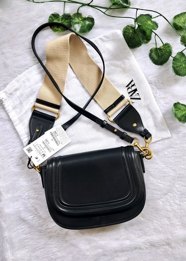 Zara Black Crossbody Bag