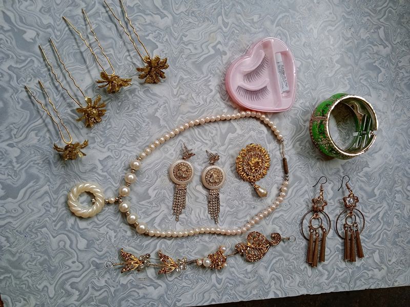 3 Paira Earring,breclet,locket,eyeles,hairasseccer